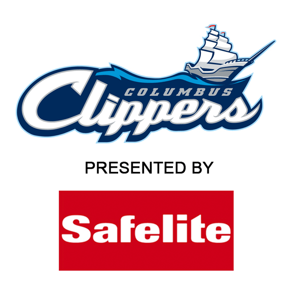 Columbus Clippers presented by Safelite logo